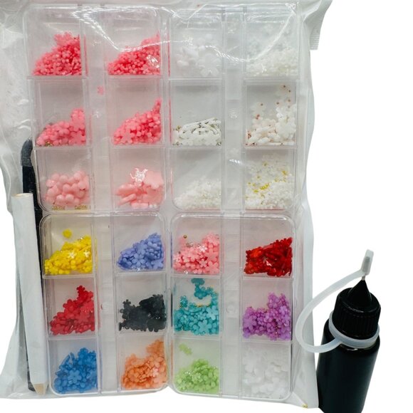 DIY Nail Art Decoration Kit,  Includes various colors and tools for precise appl - Picture 2 of 3